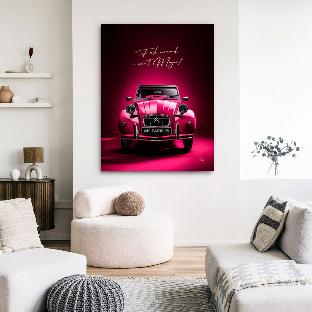 Paris Pink Magic Wandbild