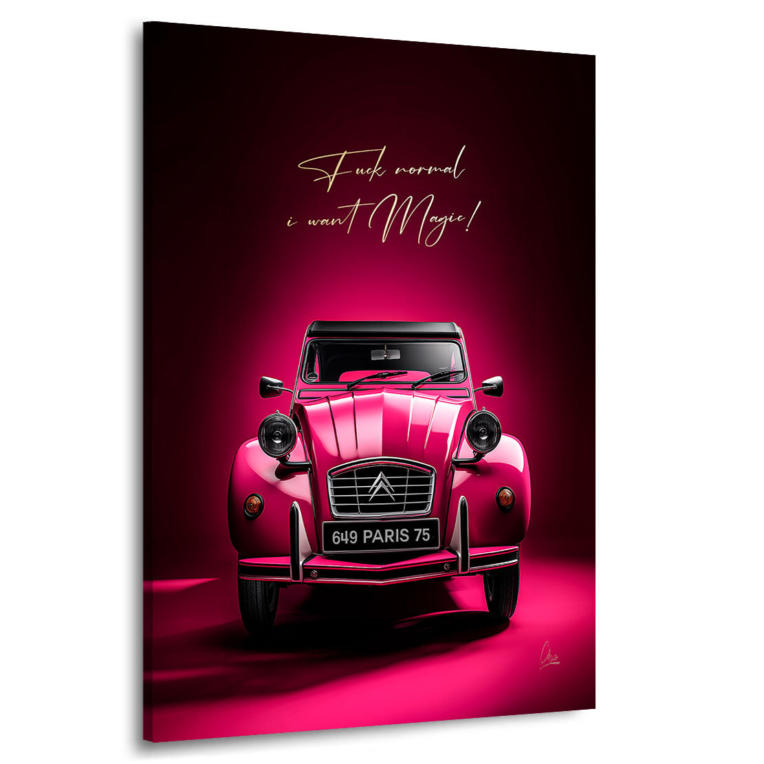 Paris Pink Magic Wandbild