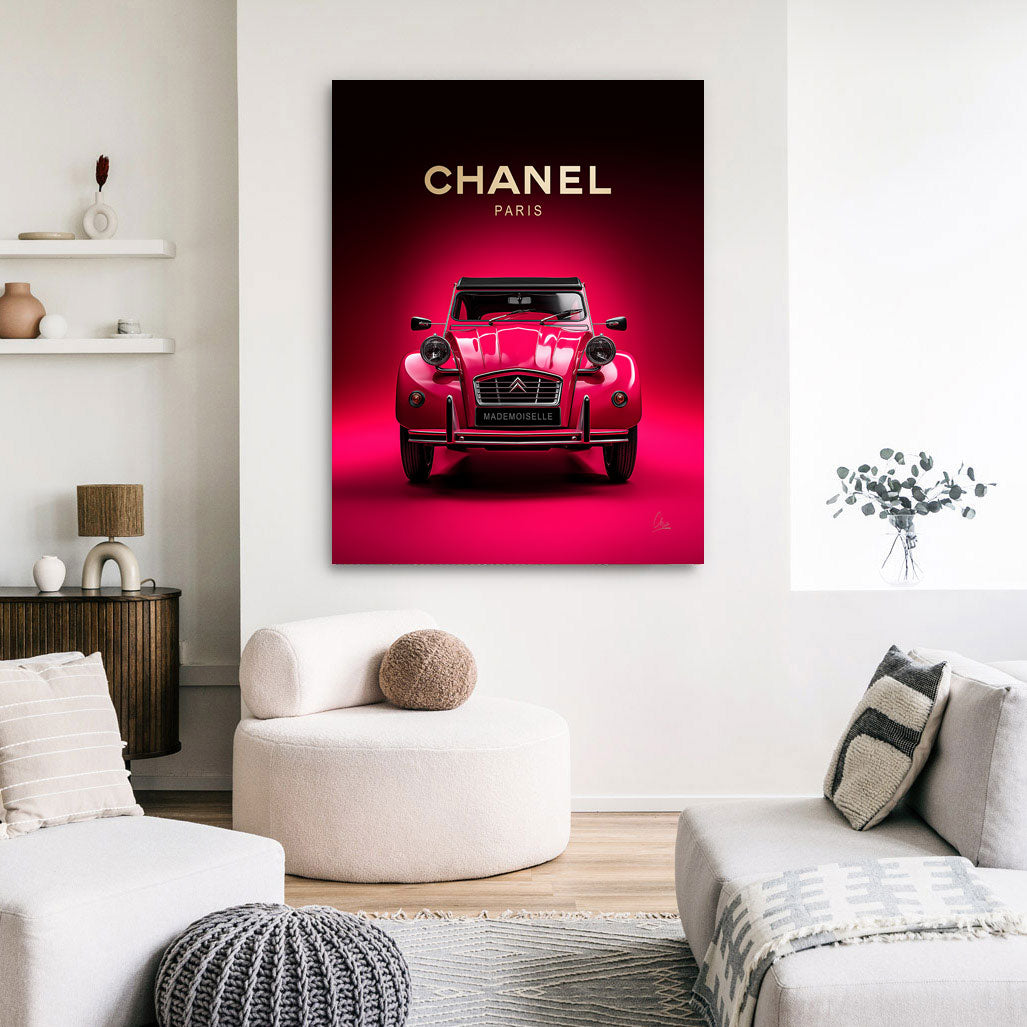 Chanel Rouge Mademoiselle Wandbild