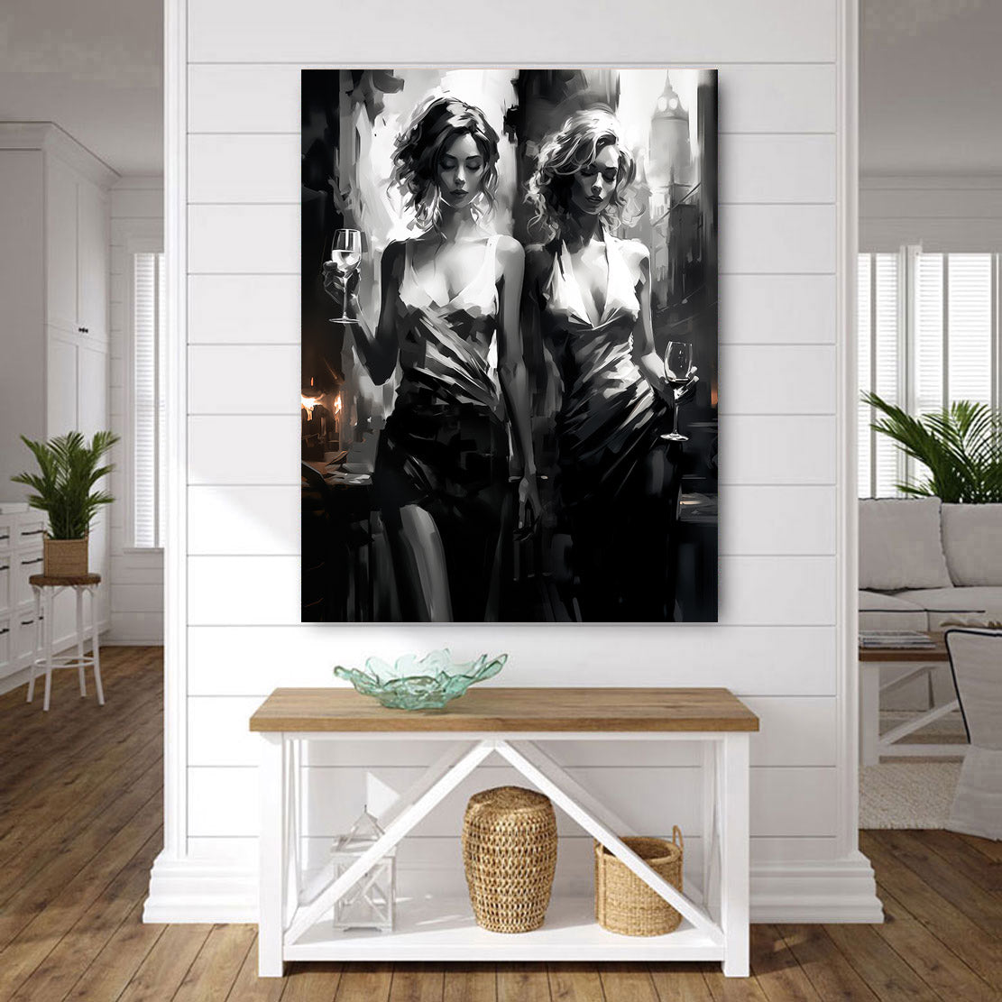 Wandbild Two Girls