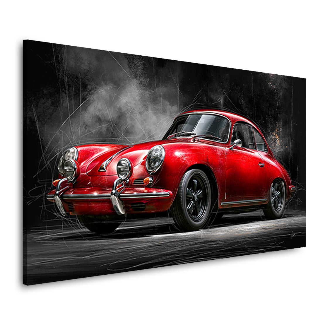 Porsche 356 Rouge Wandbild