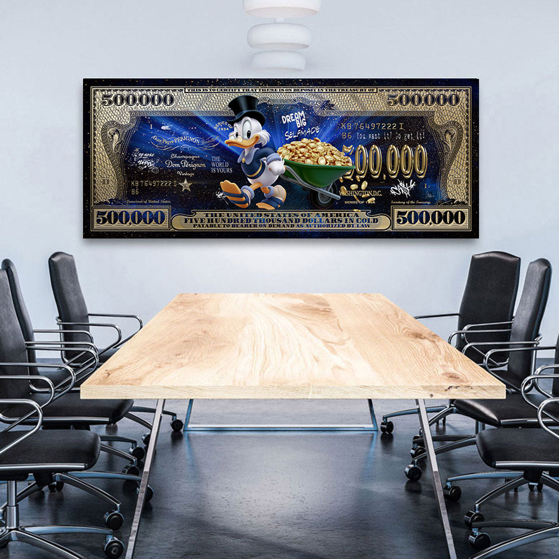 Dagobert Duck Money Rush Wandbild