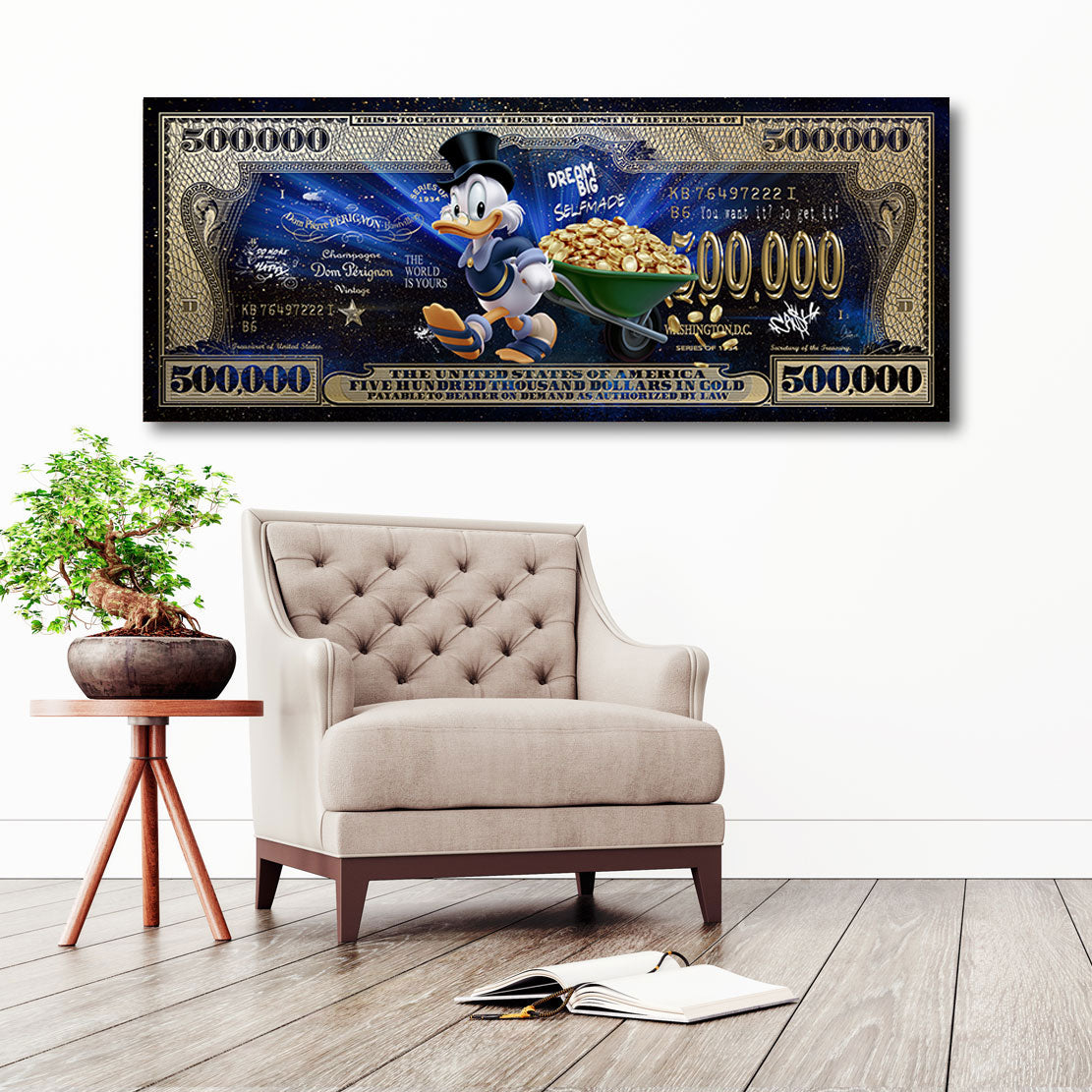 Dagobert Duck Money Rush Wandbild