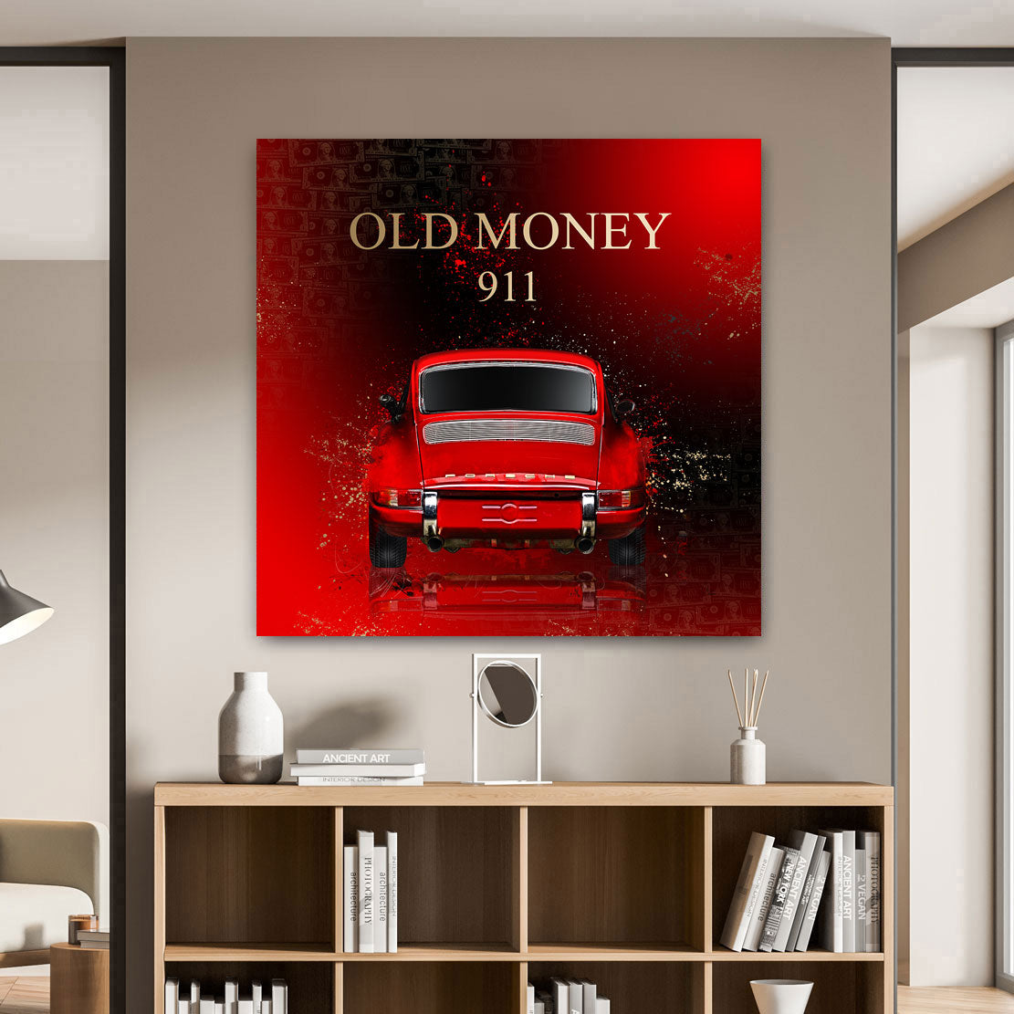 Porsche Old Money Spirit Wandbild