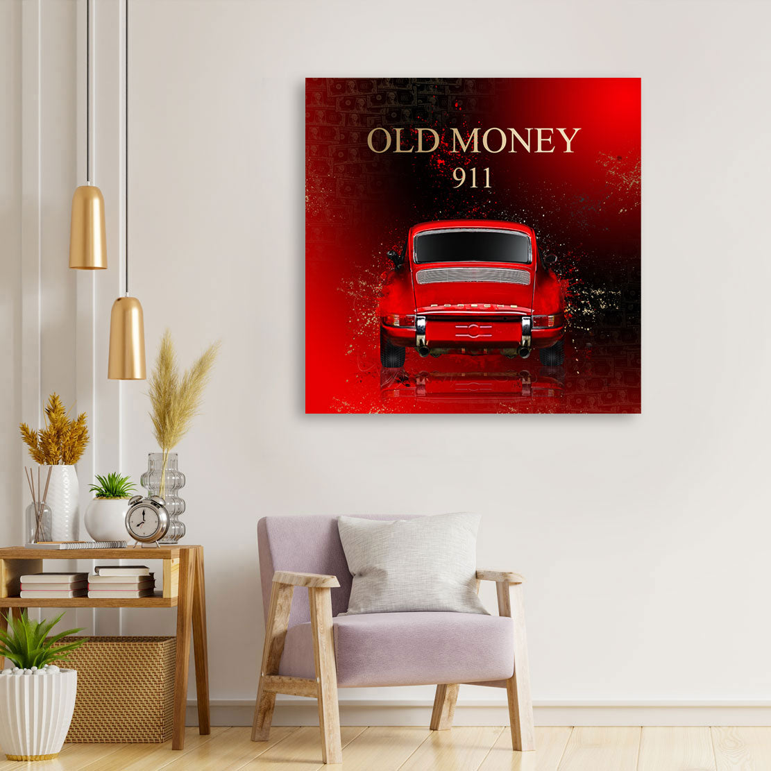 Porsche Old Money Spirit Wandbild