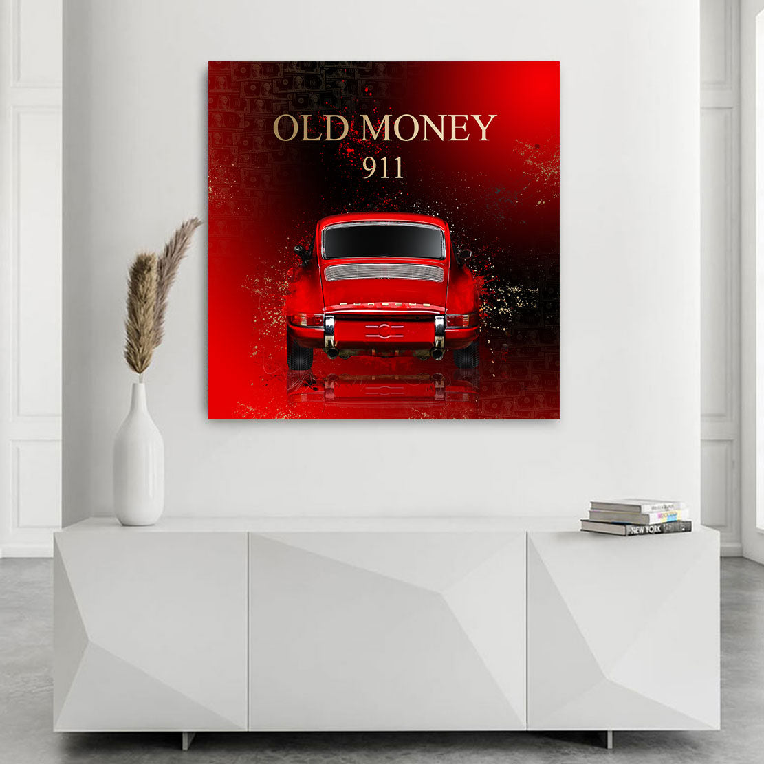 Porsche Old Money Spirit Wandbild