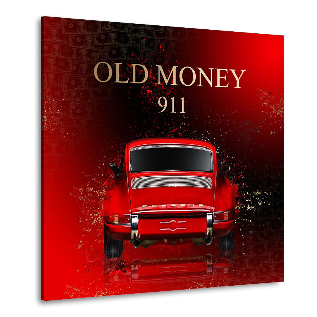 Porsche Old Money Spirit Wandbild