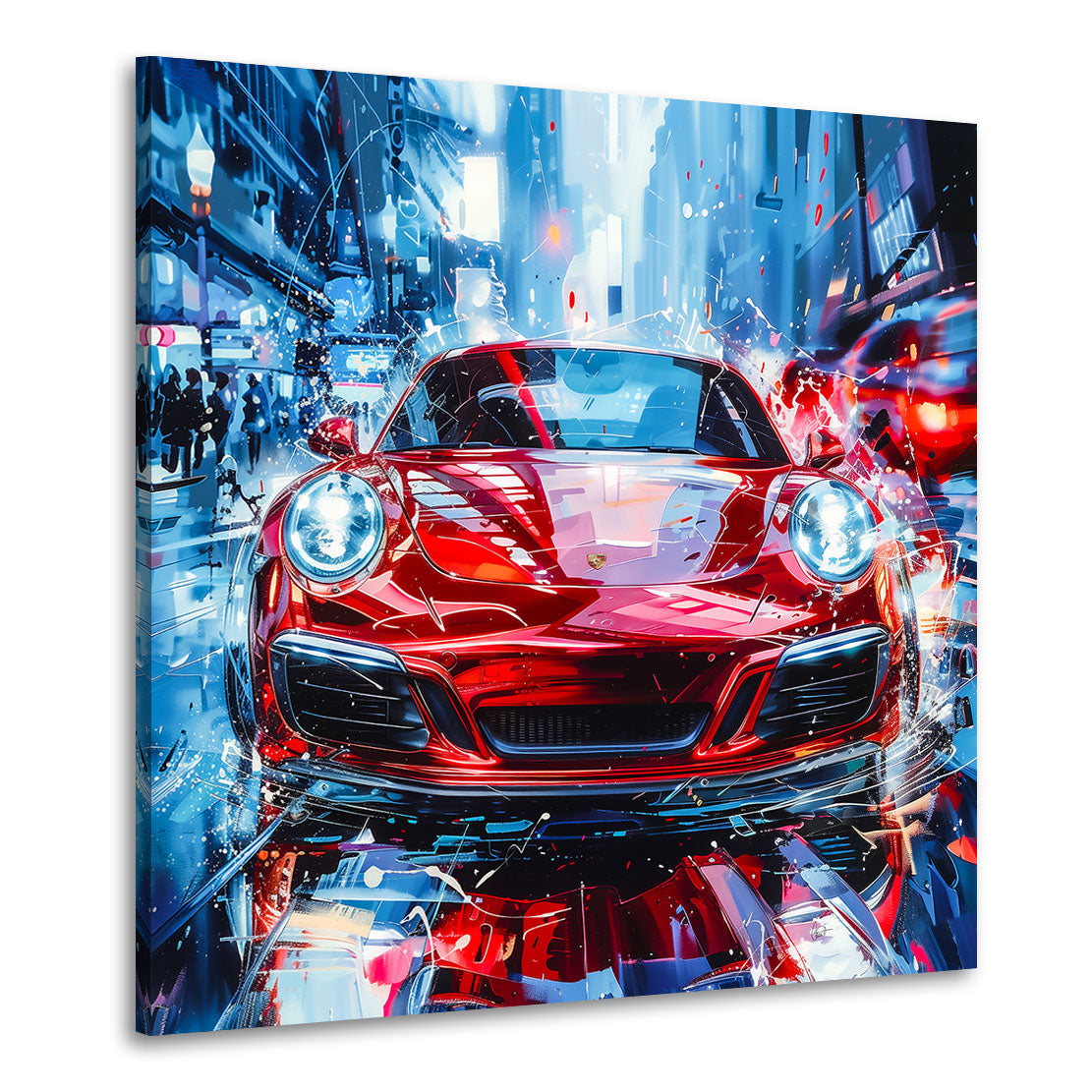 Porsche 911 Abstrakt Wandbild