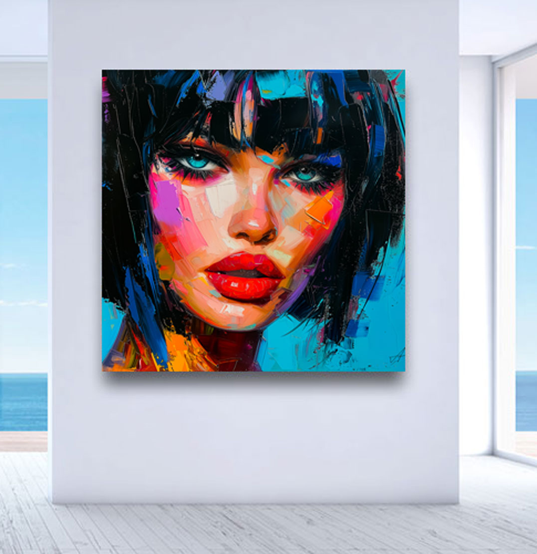 Pop Art Wandbild Beauty Face