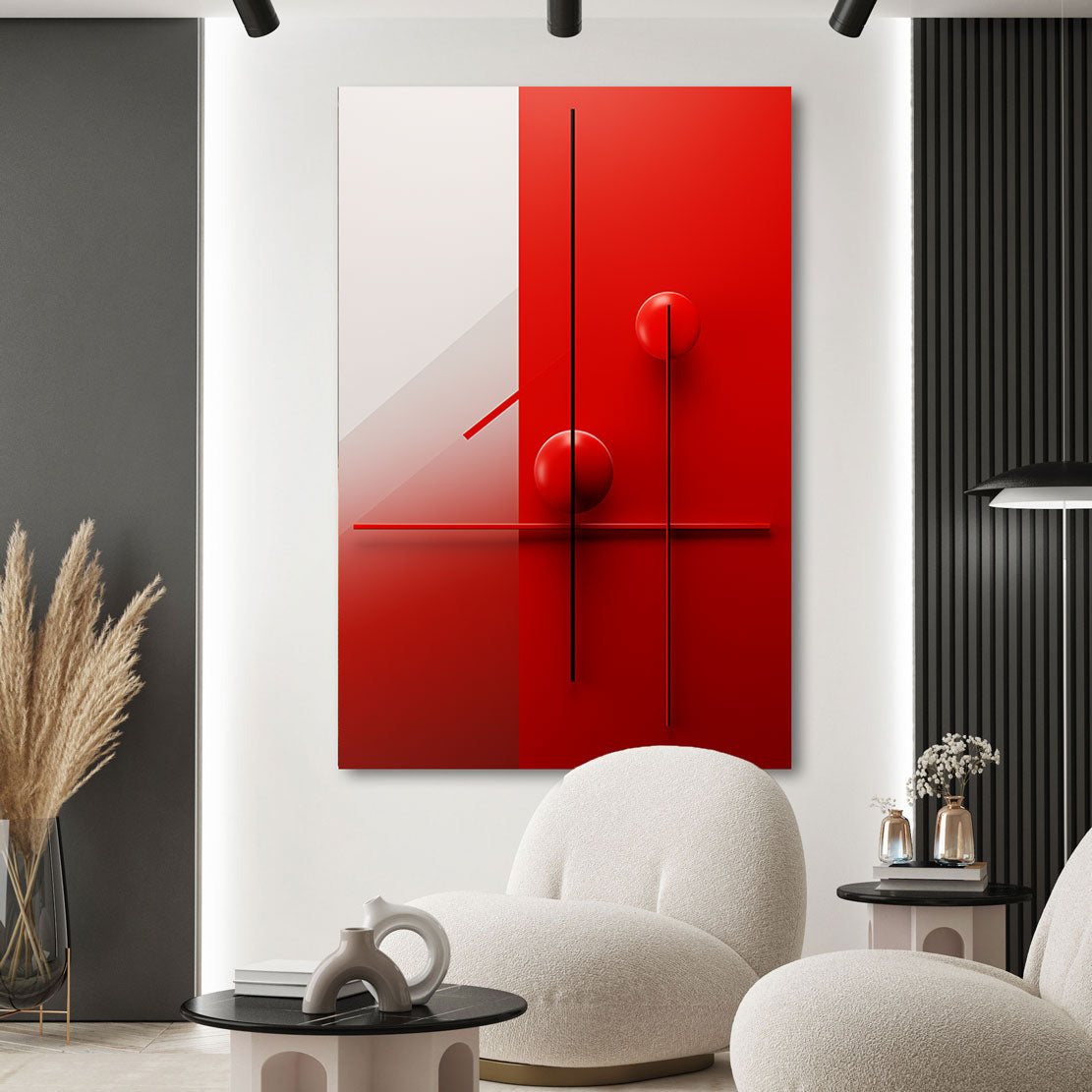 Minimalismus Wandbild Red Ball