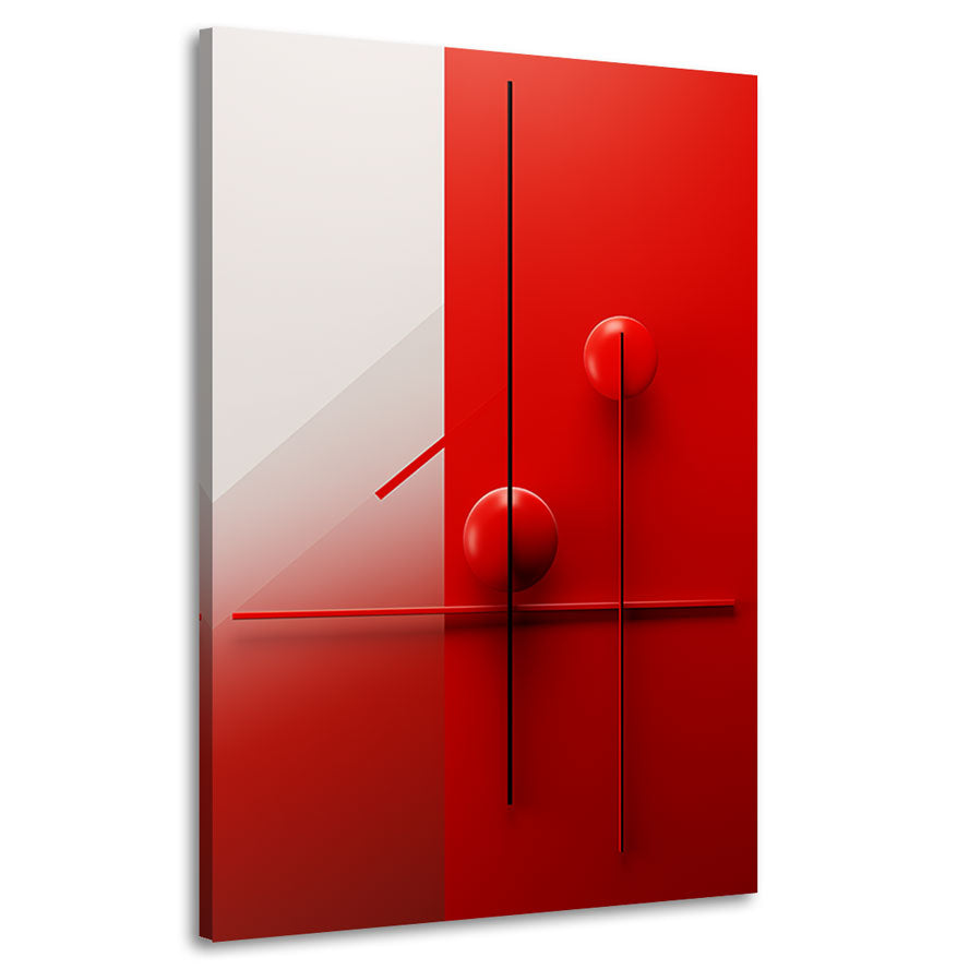 Minimalismus Wandbild Red Ball