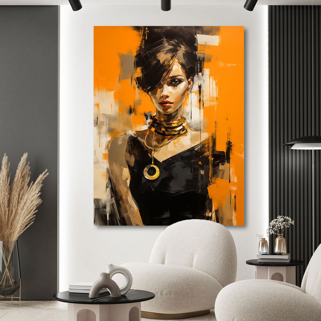 Wandbild Orange Beauty Abstrakt