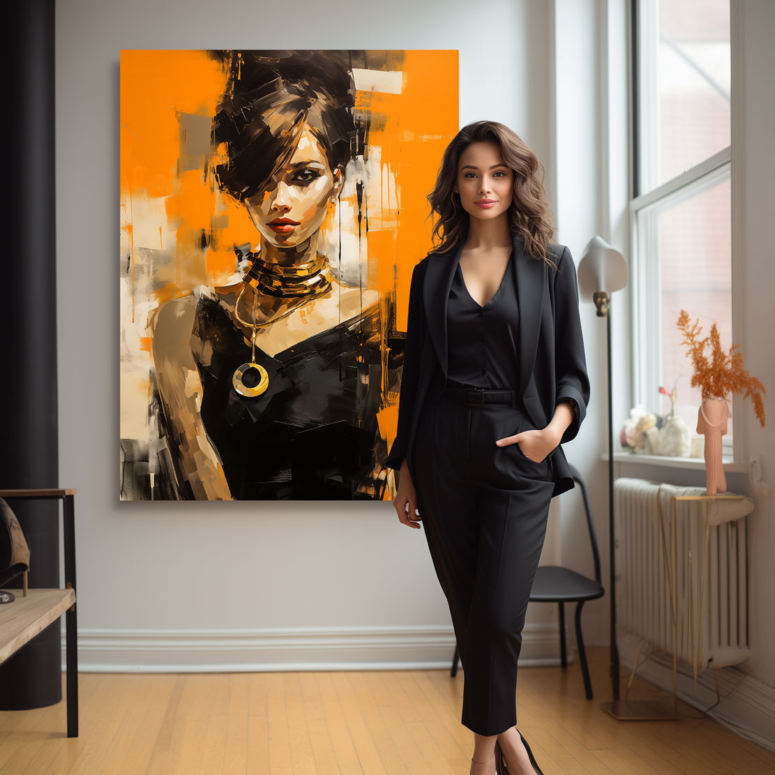 Wandbild Orange Beauty Abstrakt