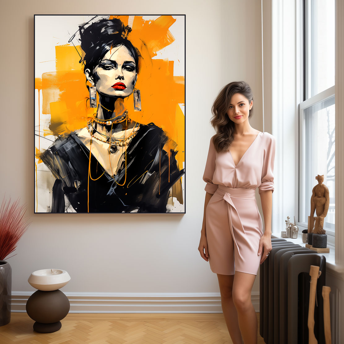 Wandbild Strict Lady