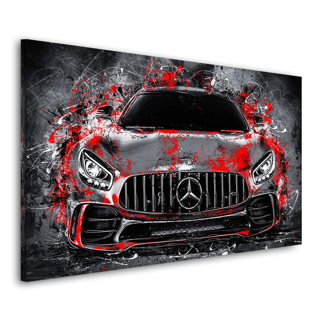 Auto Leinwandbild Mercedes AMG GT Abstrakt Style