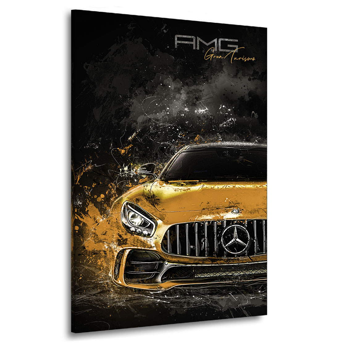 Auto Leinwandbild Mercedes AMG GT Luxury Style