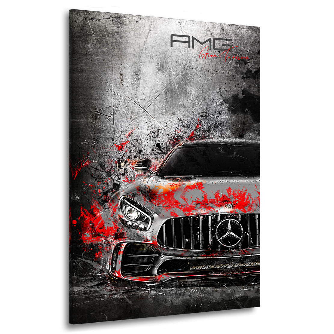 Auto Leinwandbild Mercedes AMG GT Modern Style
