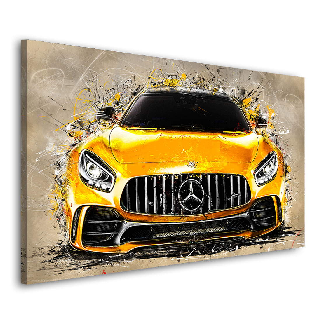 Auto Leinwandbild Mercedes AMG GT Retro