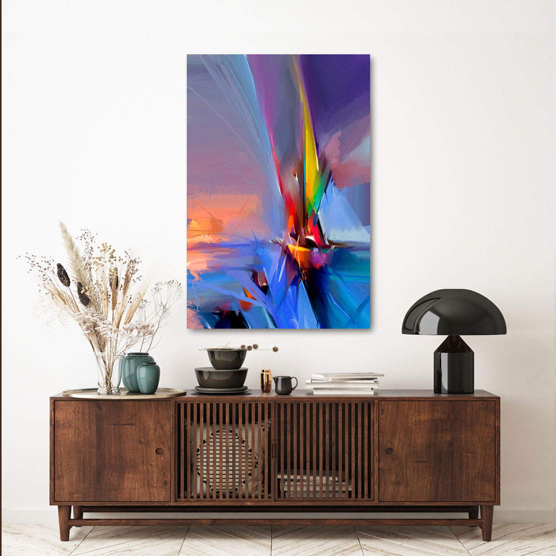 Wandbild Leinwandbild Abstrakt Meerblick