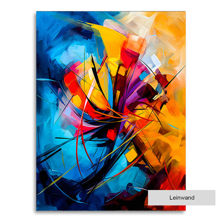 Abstraktes Wandbild Color Storm