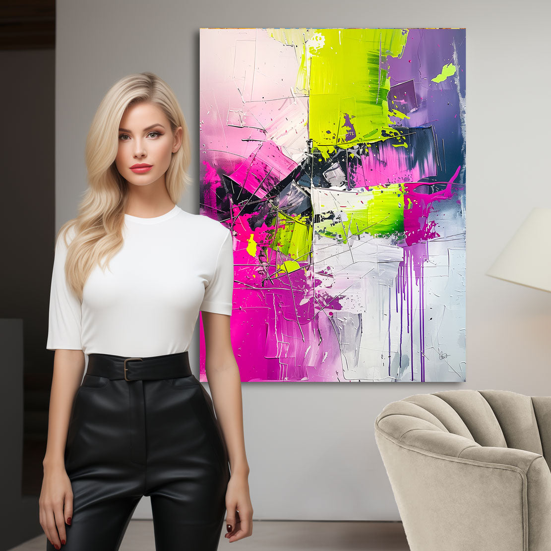 Abstrakt Color Wandbild