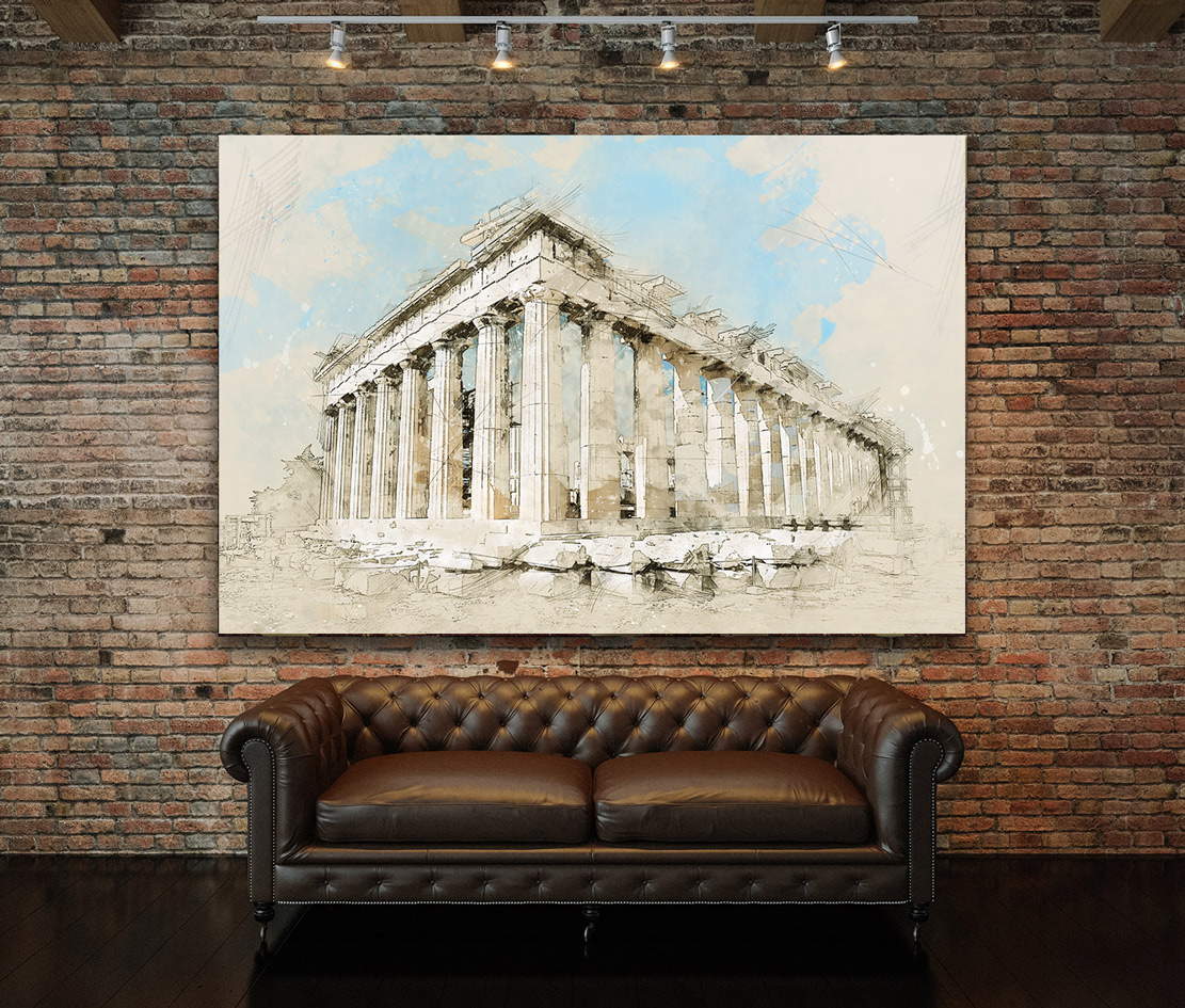 Wandbild Griechenland Akropolis