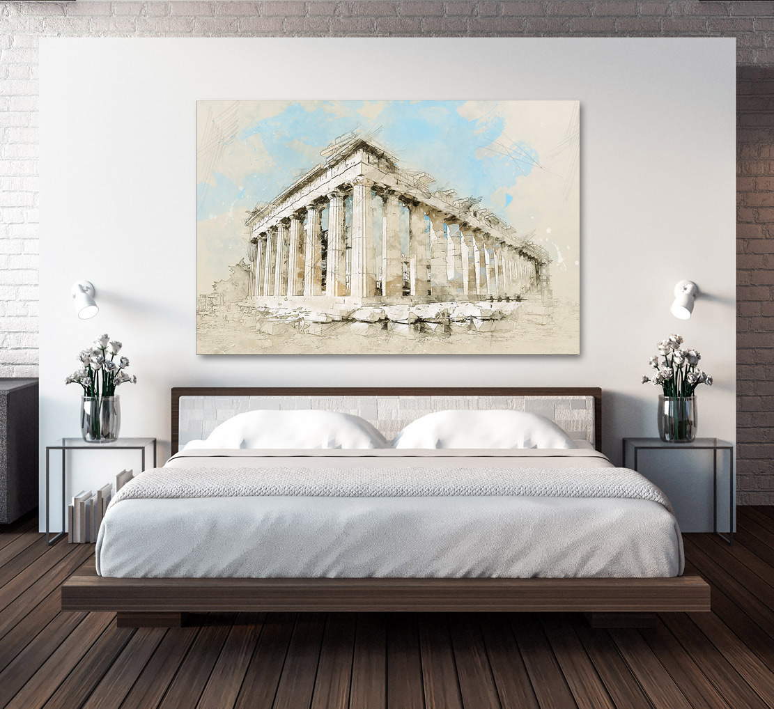 Wandbild Griechenland Akropolis