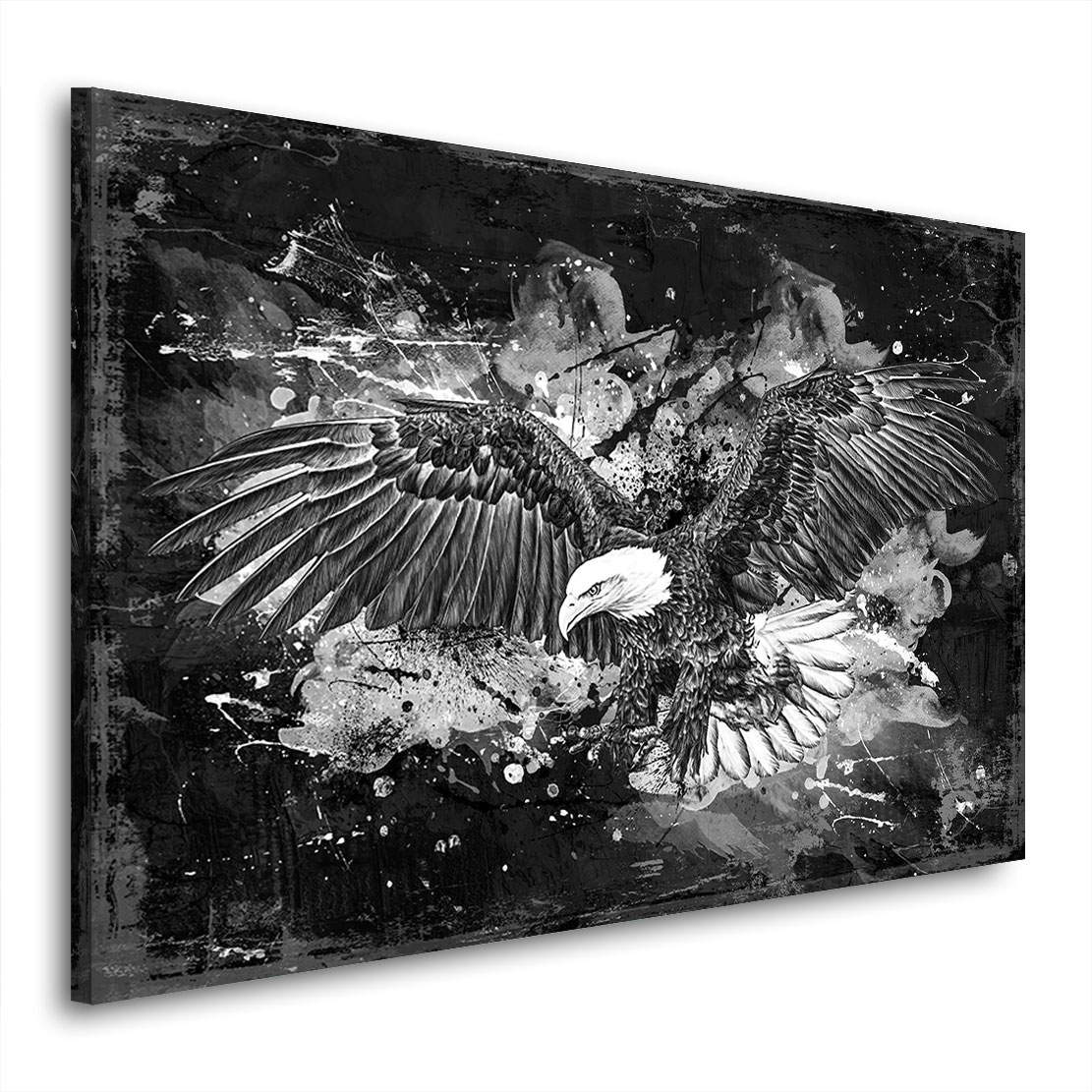 Wandbild Adler Black and White