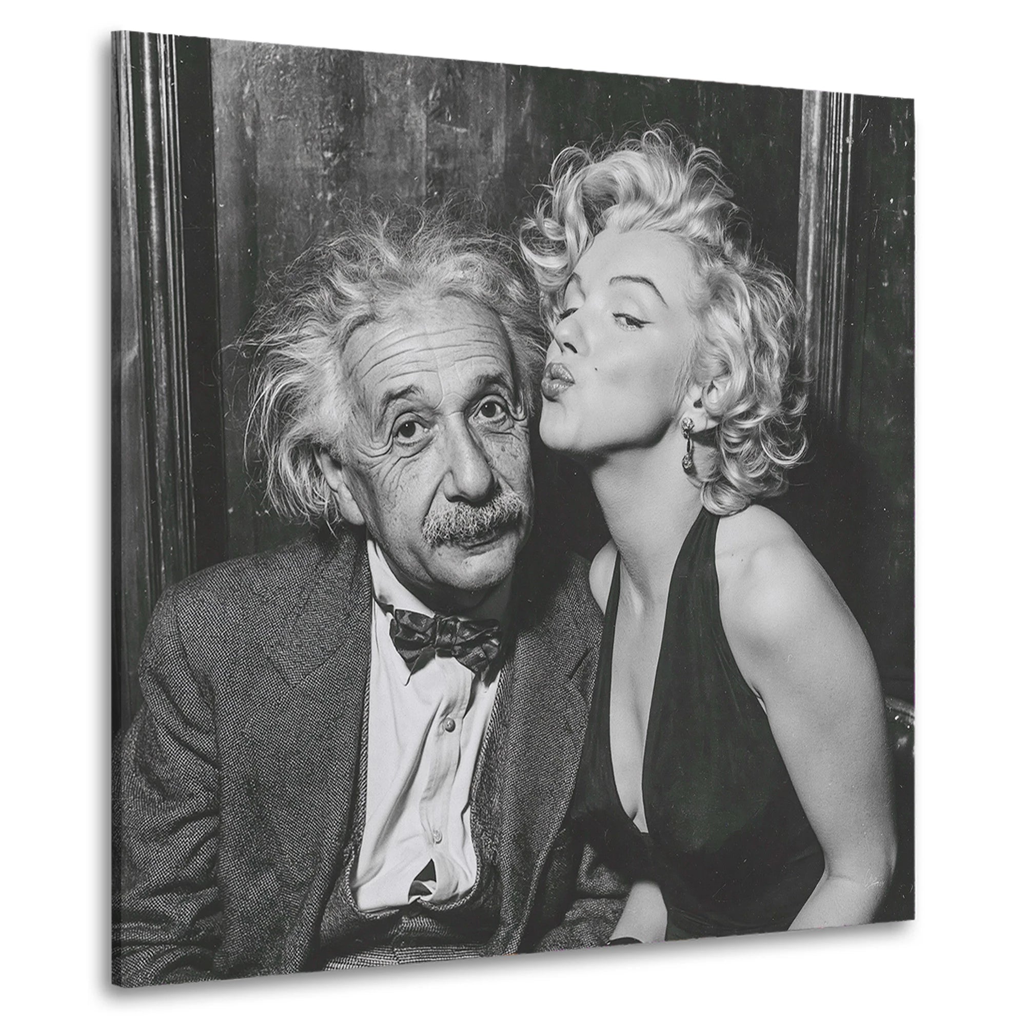 Marilyn trifft Einstein Wandbild