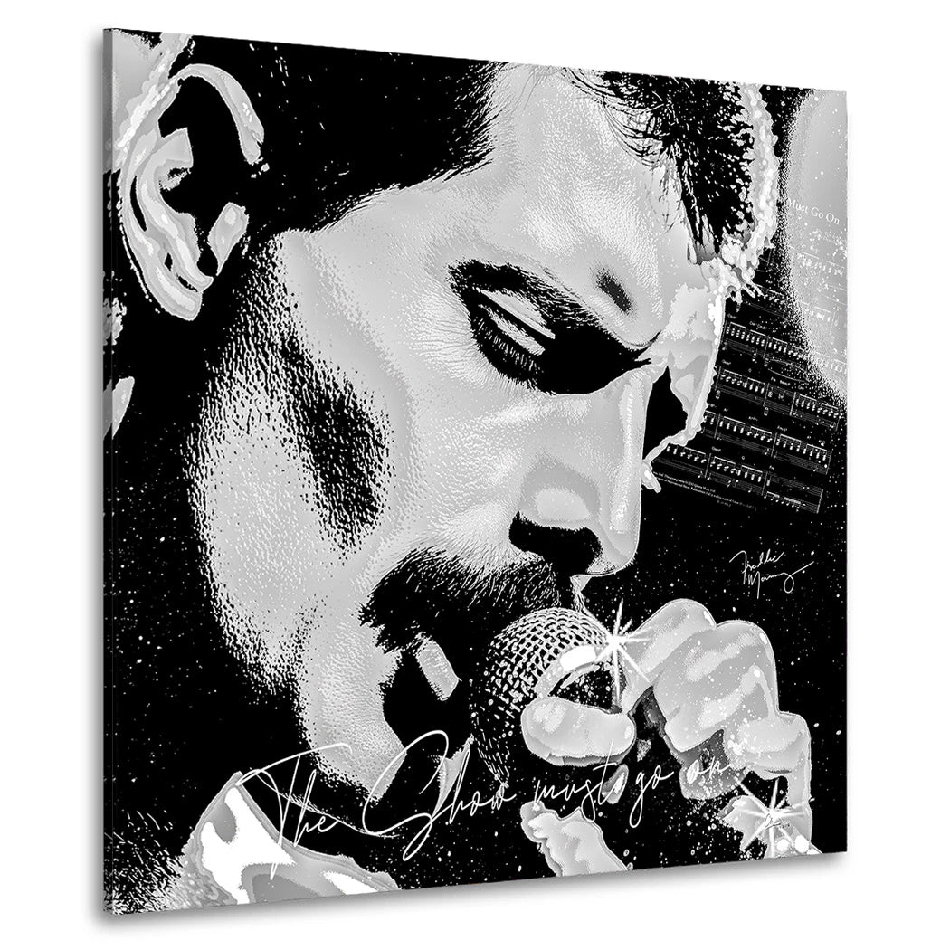 Freddie Mercury Live Wandbild