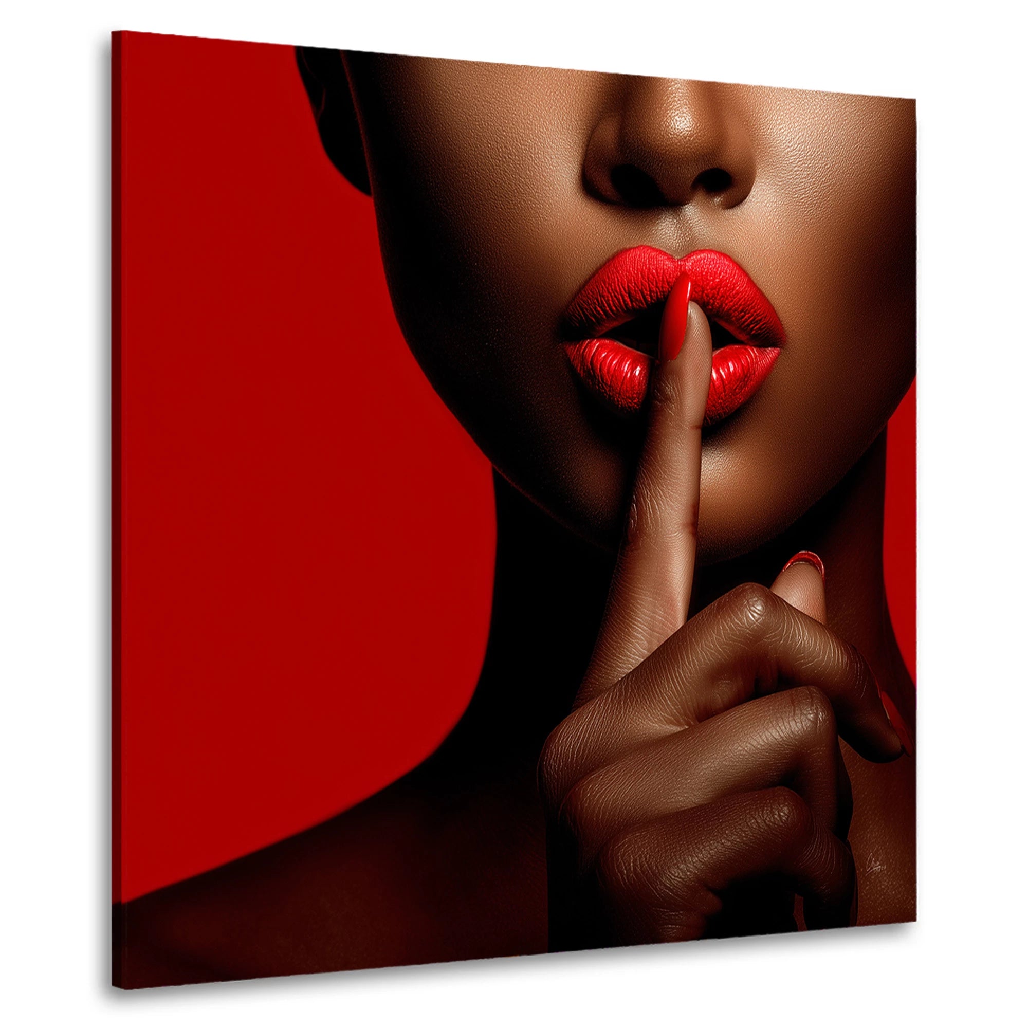 Rote Lippen Wandbild