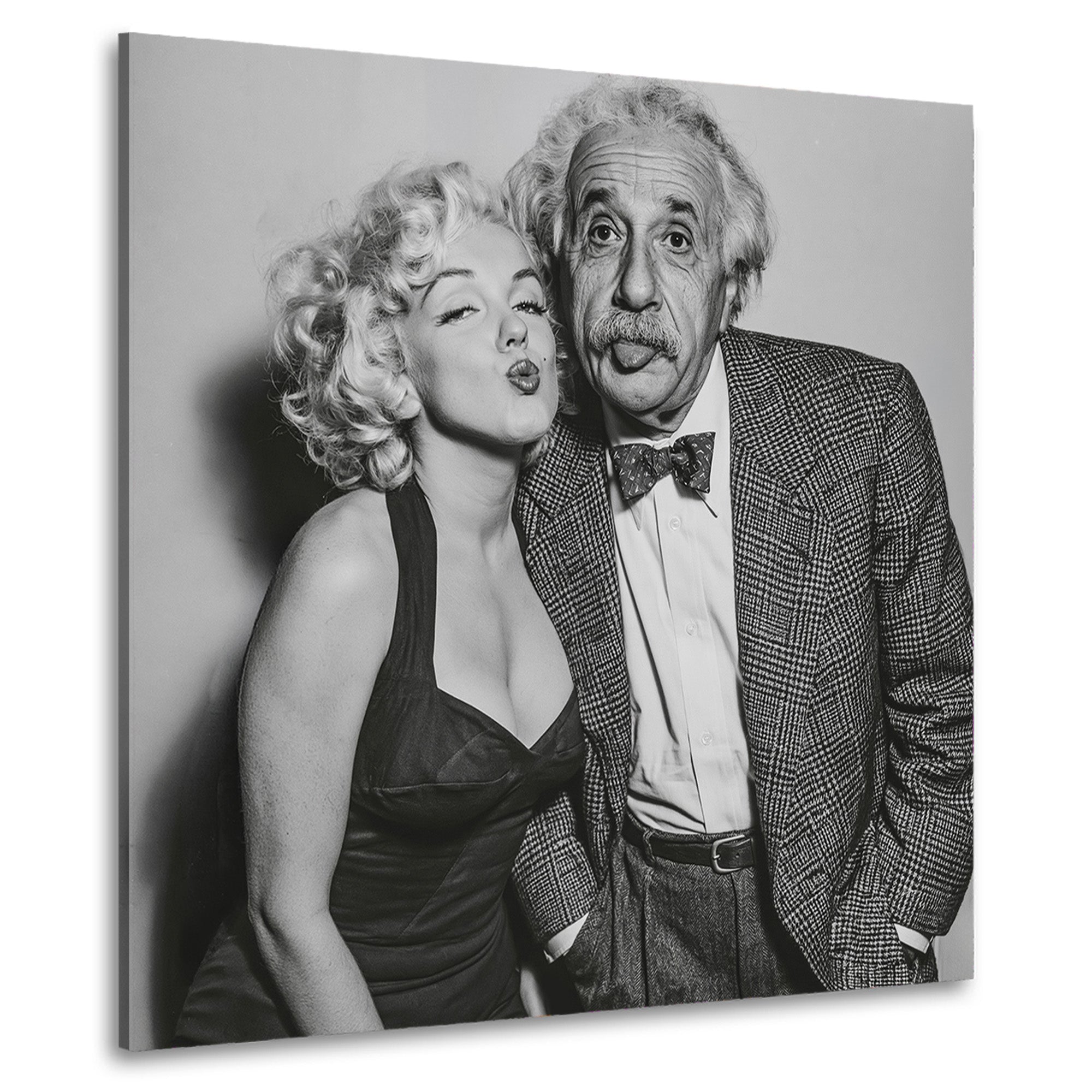 Marilyn & Einstein Wandbild