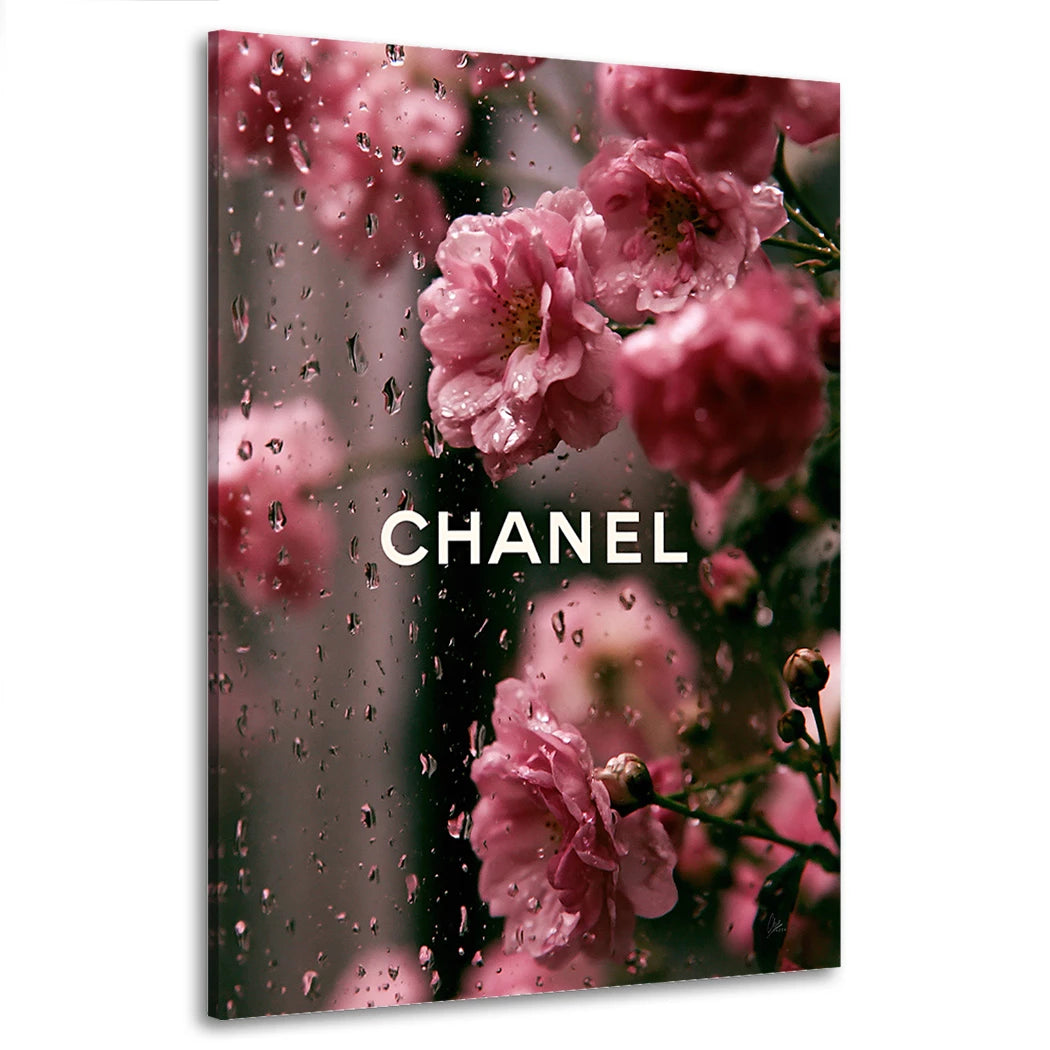 Chanel Rosé Wandbild