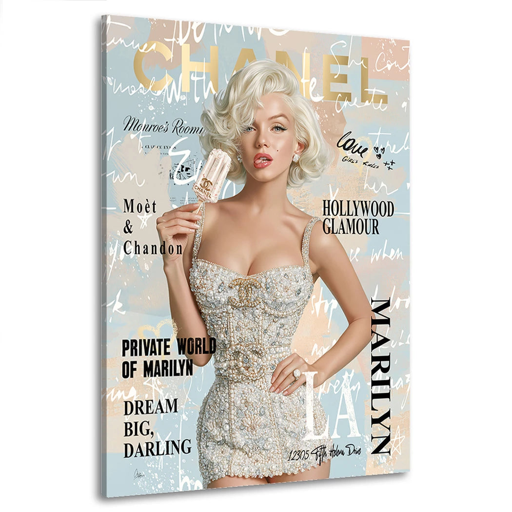 Marilyn Private Affair Wandbild