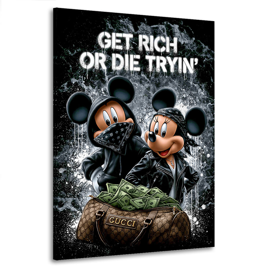Micky Minnie Cash Wandbild
