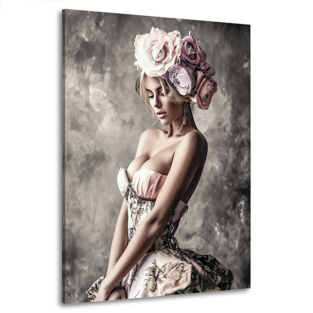 Rosen Muse Wandbild