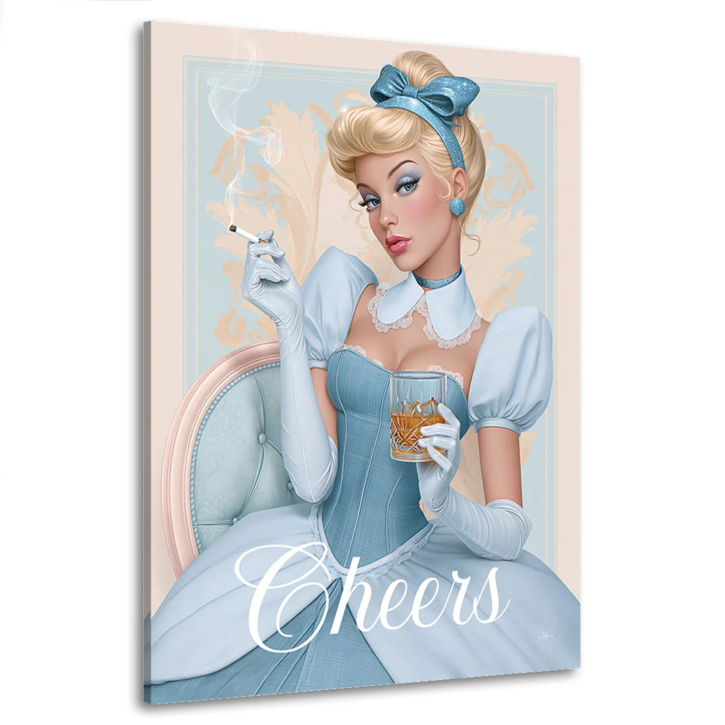 Cinderella Cheers Wandbild