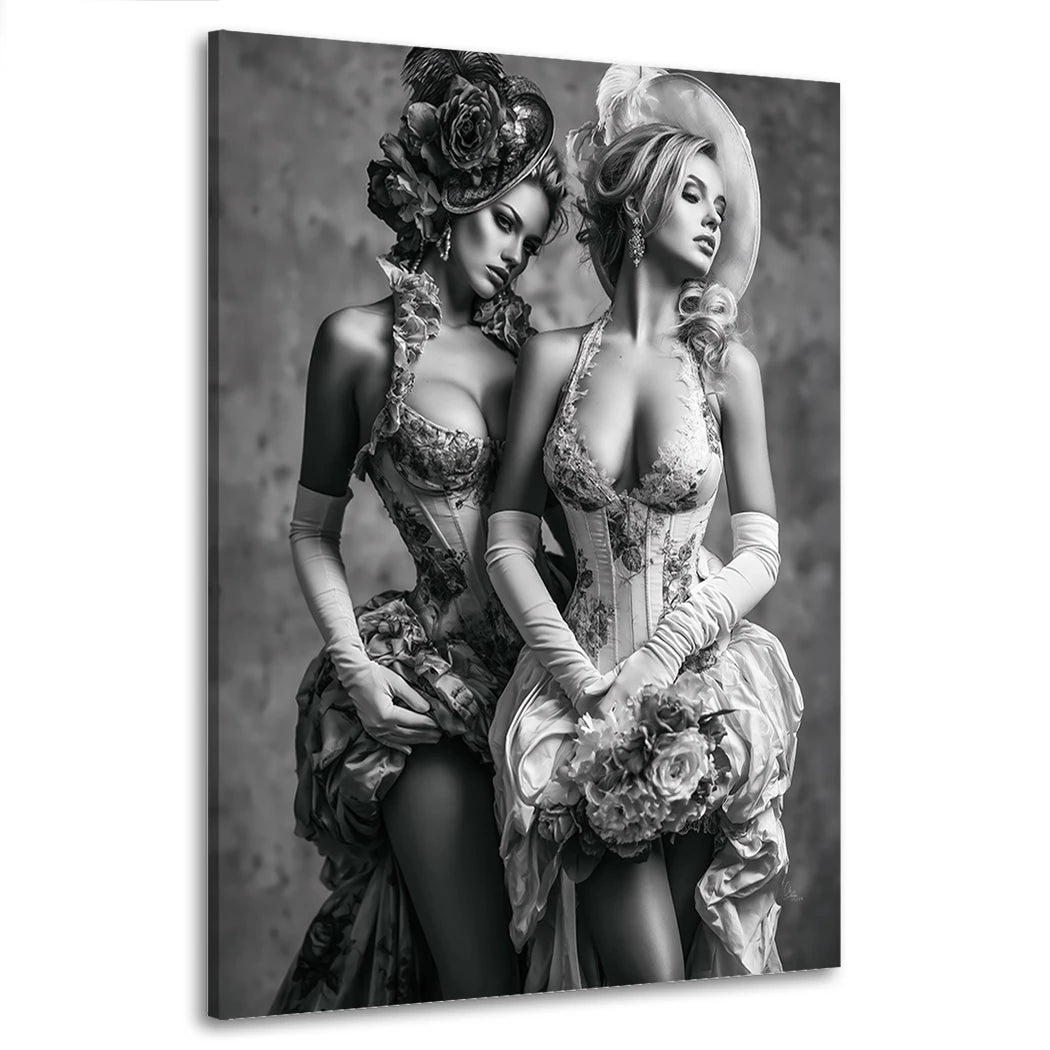 Damen der Rosen Wandbild