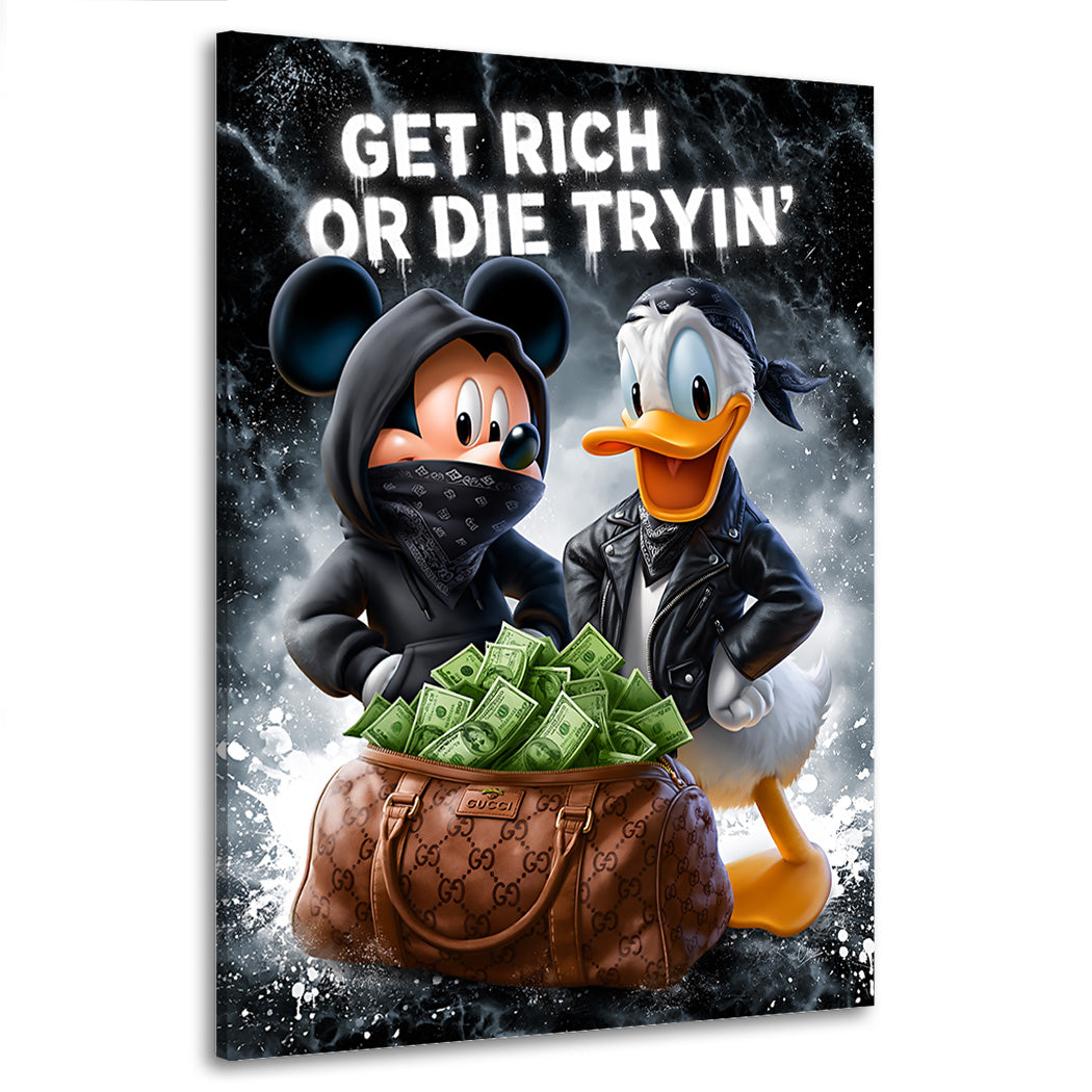 Micky Donald Hustle Wandbild