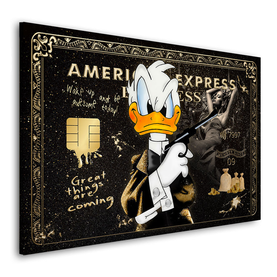 Pop Art Wandbild Donald James Bond Amex Style