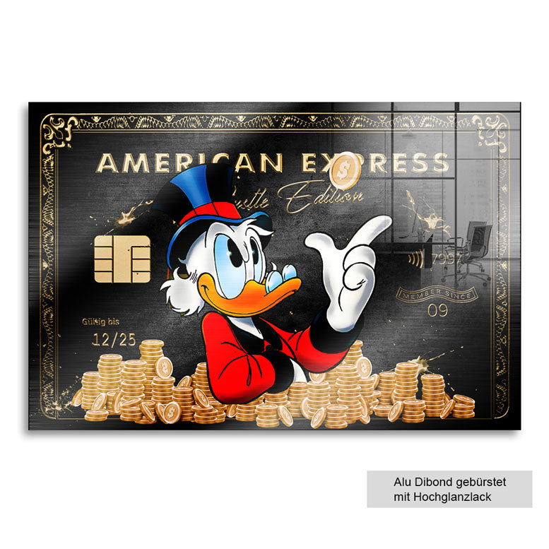 Wandbild Dagobert Amex Gold Edition