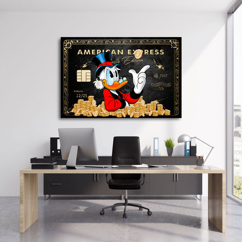Wandbild Dagobert Amex Gold Edition