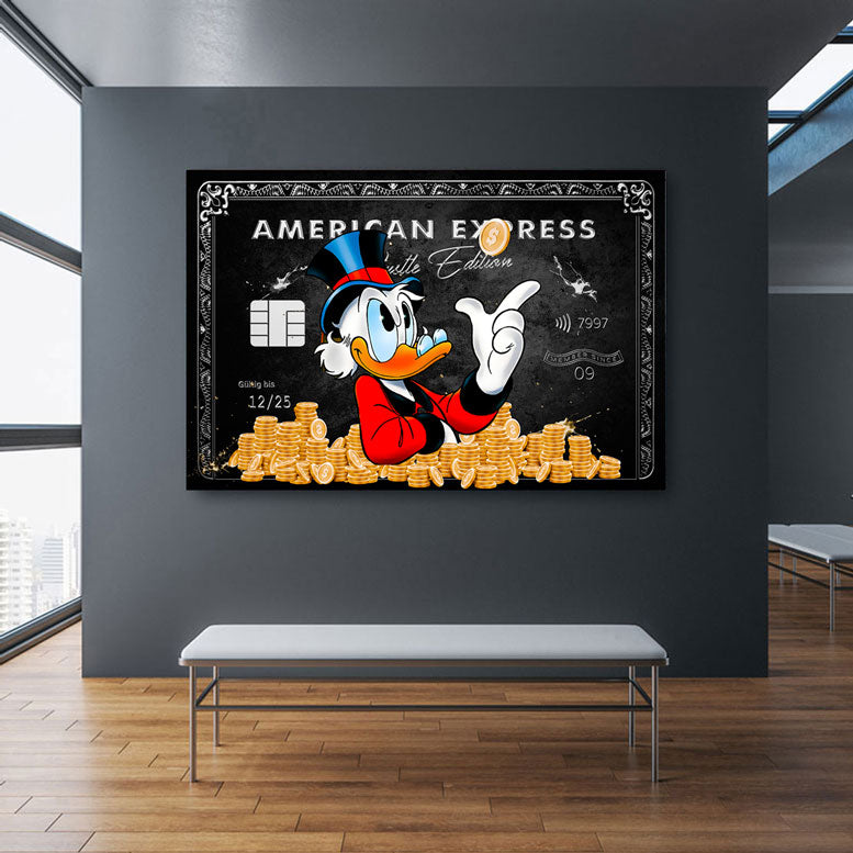 Wandbild Dagobert Amex Silver Edition