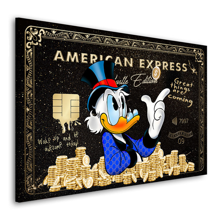 Pop Art Wandbild Dagobert Amex Hustle Edition