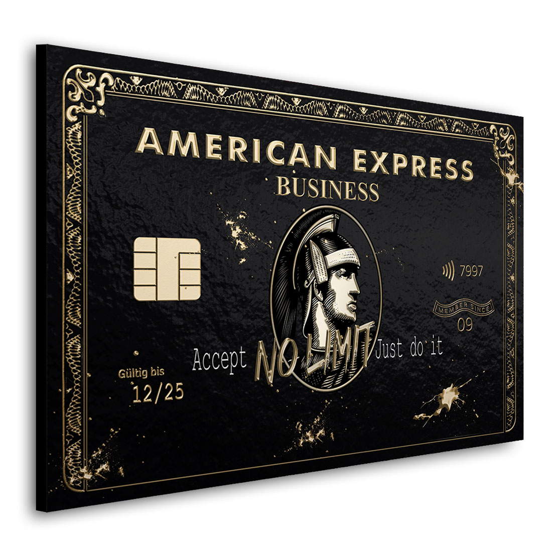 Leinwandbild Pop Art Amex Business