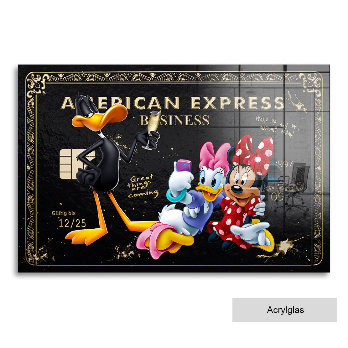 Leinwandbild Minnie & Daisy Amex Pop Art Style