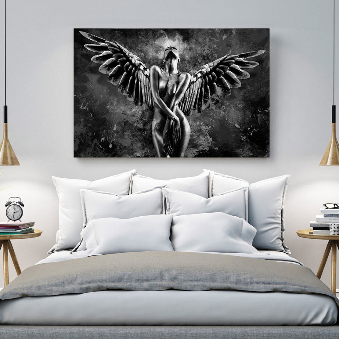 Wandbild Sensual Angel Dark Style Abstrakt