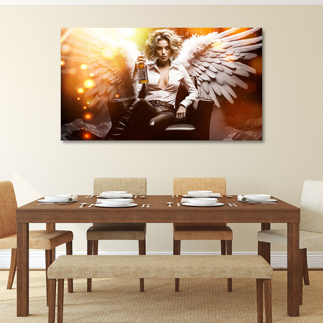 Erotisches Wandbild Bad Angel and Whiskey