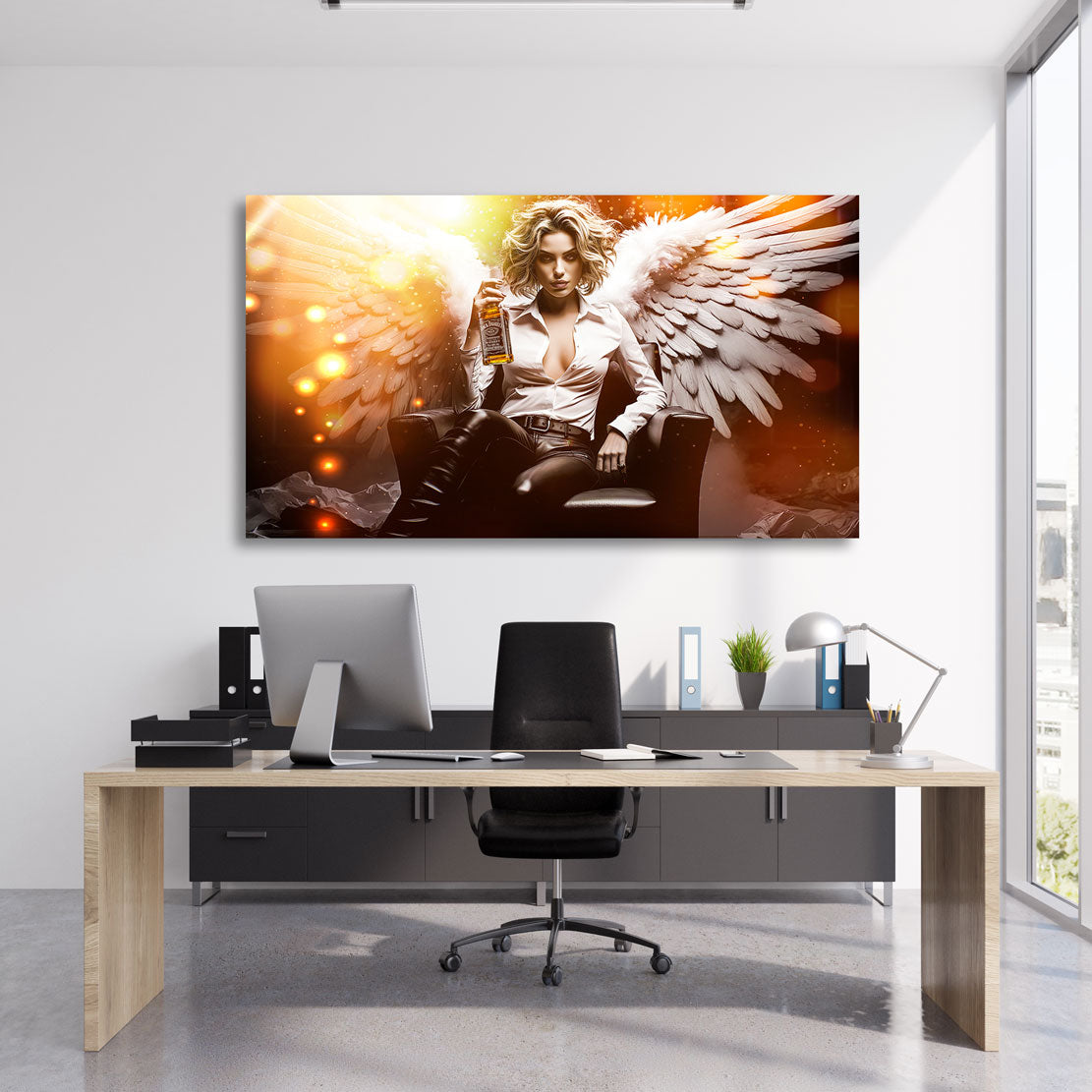 Erotisches Wandbild Bad Angel and Whiskey