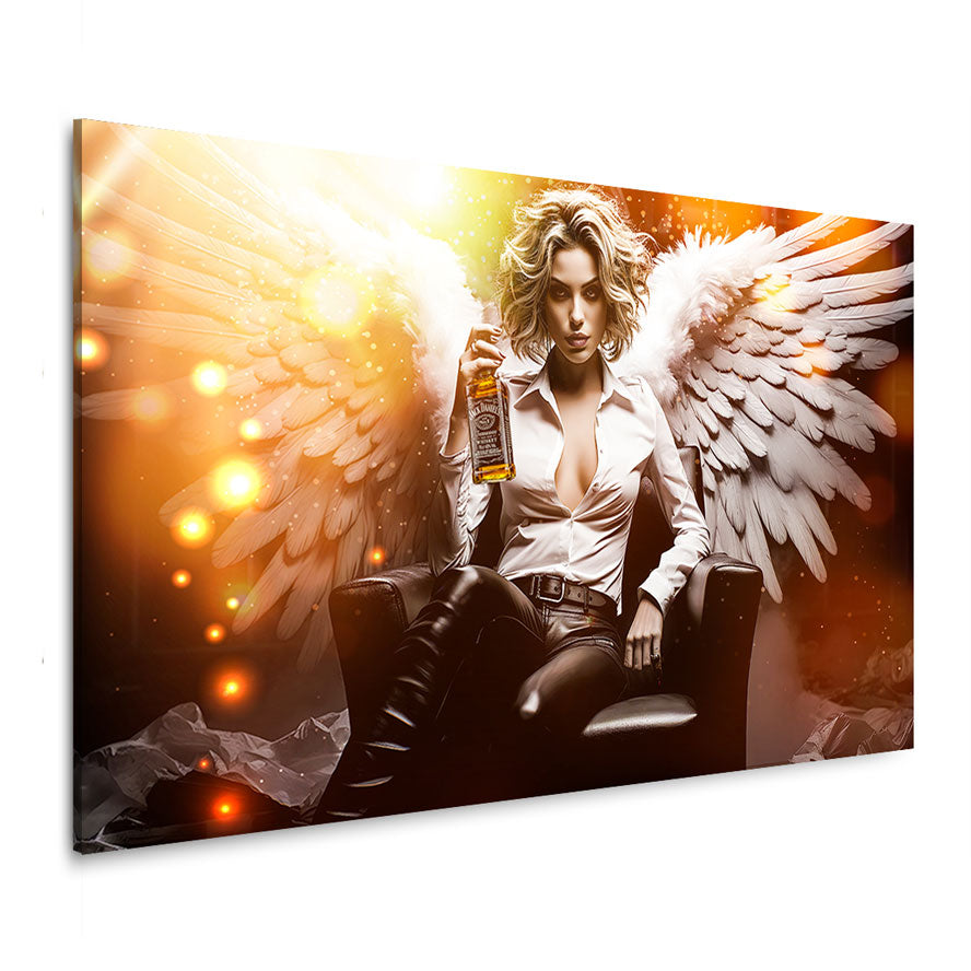 Erotisches Wandbild Bad Angel and Whiskey